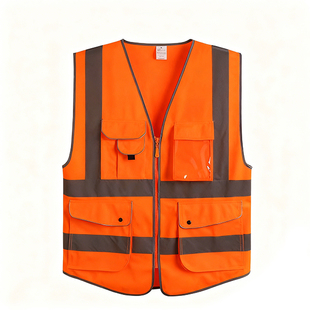 多袋款反光背心可印字 反光馬甲多色可選