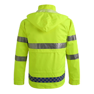 港式交通路政反光雨衣多口袋可印刷