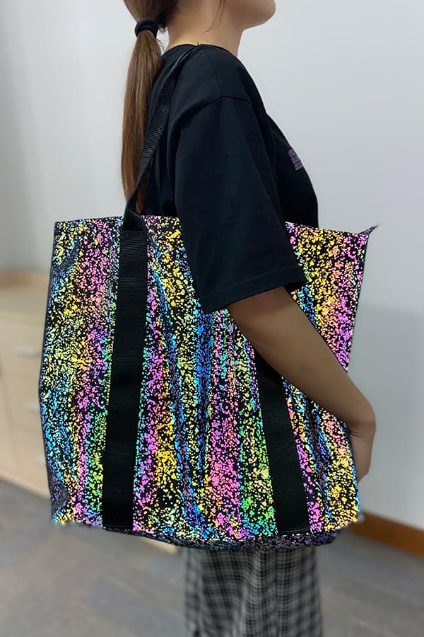 印花反光購物袋